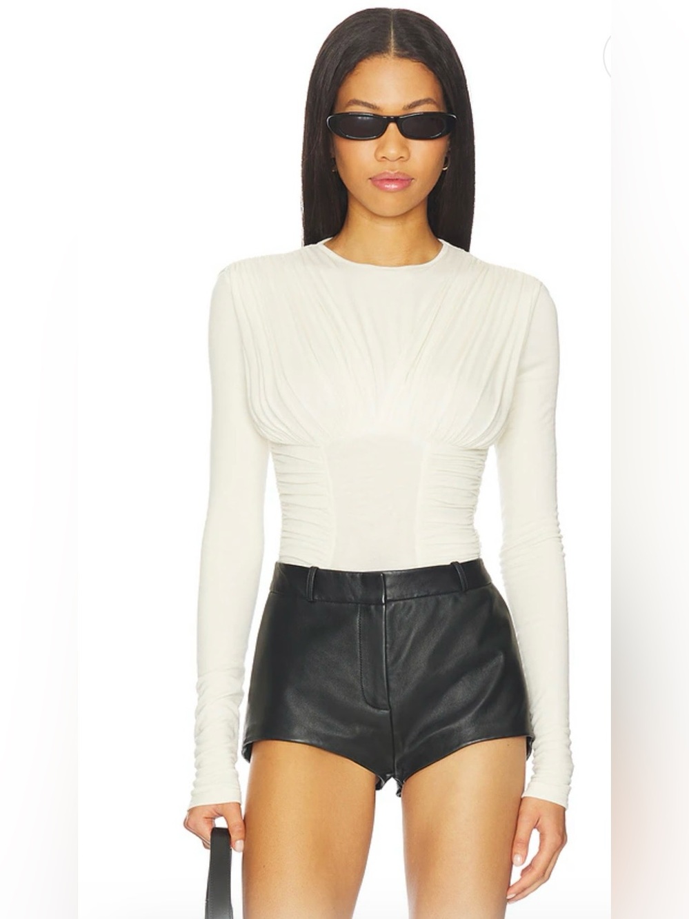 NWT AGOLDE Abbi Bodysuit Oat Milk